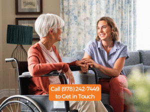 caregiver with senior